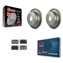 Load image into Gallery viewer, Rear Coated Disc Brake Rotors And Ceramic Pads Kit For Lexus IS250