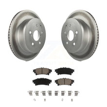 Load image into Gallery viewer, Rear Coated Disc Brake Rotors And Ceramic Pads Kit For Lexus IS250 IS350