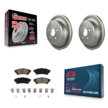 Load image into Gallery viewer, Rear Coated Disc Brake Rotors And Ceramic Pads Kit For Lexus IS250 IS350