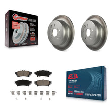Load image into Gallery viewer, Rear Coated Disc Brake Rotors And Ceramic Pads Kit For Lexus IS250