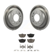 Charger l&#39;image dans la galerie, Rear Coated Disc Brake Rotors And Ceramic Pads Kit For Kia Spectra Spectra5