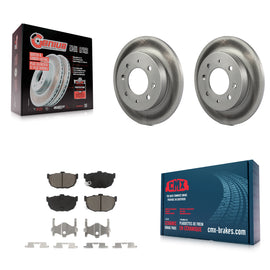 Rear Coated Disc Brake Rotors And Ceramic Pads Kit For Kia Spectra Spectra5
