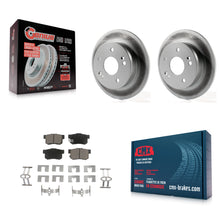 Load image into Gallery viewer, Rear Coated Brake Rotor Ceramic Pad Kit For Honda Accord Civic Acura RSX Integra