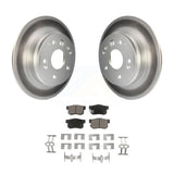 Rear Coated Disc Brake Rotors And Ceramic Pads Kit For Acura TL Honda Element