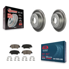 Load image into Gallery viewer, Rear Coated Disc Brake Rotor Ceramic Pad Kit For Hyundai Sonata Kia Optima Azera