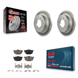 [Rear] 2003-2008 Hyundai Tiburon Premium Coated Rotors & Ceramic Pads Brake Kit For Max Braking