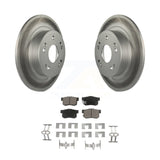 Rear Coated Disc Brake Rotors And Ceramic Pads Kit For Honda Accord Acura ILX