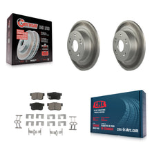 Load image into Gallery viewer, Rear Coated Disc Brake Rotors And Ceramic Pads Kit For Honda Accord Acura ILX