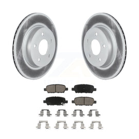 Rear Coated Disc Brake Rotor Ceramic Pad Kit For Nissan Rogue Sport LEAF Qashqai