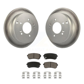 Rear Coated Disc Brake Rotor Ceramic Pad Kit For Hyundai Tucson Kia Sportage AWD