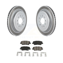 Charger l&#39;image dans la galerie, Rear Coated Disc Brake Rotors And Ceramic Pads Kit For Cadillac ATS