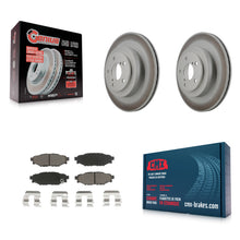 Charger l'image dans la galerie, Rear Coated Disc Brake Rotors And Ceramic Pads Kit For Subaru Legacy