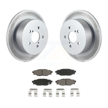 Charger l&#39;image dans la galerie, Rear Coated Disc Brake Rotors And Ceramic Pads Kit For Subaru Outback Legacy