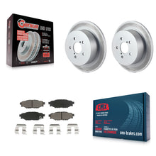 Load image into Gallery viewer, Rear Coated Disc Brake Rotors And Ceramic Pads Kit For Subaru Outback Legacy