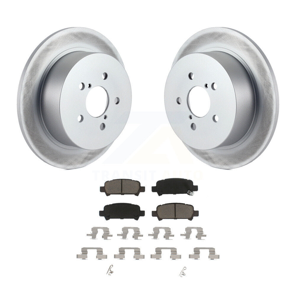 Rear Coat Brake Rotors Ceramic Pad Kit For Subaru Legacy With 17" Factory Wheels