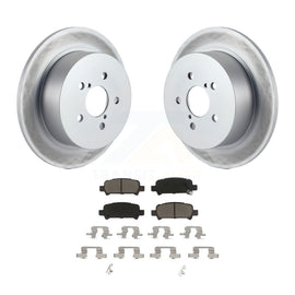 [Rear] 2008-2009 Subaru Legacy 3.0L Premium Coated Rotors & Ceramic Pads Brake Kit For Max Braking