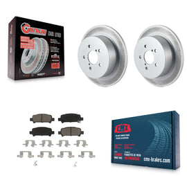[Rear] 2008-2009 Subaru Legacy 3.0L Premium Coated Rotors & Ceramic Pads Brake Kit For Max Braking