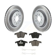 Charger l&#39;image dans la galerie, Rear Coated Disc Brake Rotors And Ceramic Pads Kit For 2003-2014 Volvo XC90