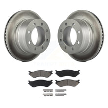 Charger l&#39;image dans la galerie, Rear Coated Disc Brake Rotors And Ceramic Pads Kit For Dodge Ram 2500 1500 3500