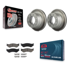 Load image into Gallery viewer, Rear Coated Disc Brake Rotors And Ceramic Pads Kit For Dodge Ram 2500 1500 3500