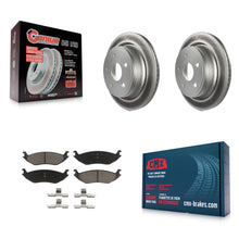 Charger l'image dans la galerie, Rear Coated Brake Rotor Ceramic Pad Kit For Ram 1500 Dodge Durango Classic Aspen