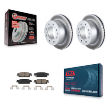 Load image into Gallery viewer, Rear Coated Disc Brake Rotors And Ceramic Pads Kit For Chevrolet Suburban