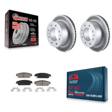 Charger l'image dans la galerie, [Rear] 2011 Chevrolet Silverado 1500 Hybrid Premium Coated Rotors &amp; Ceramic Pads Brake Kit For Max Braking