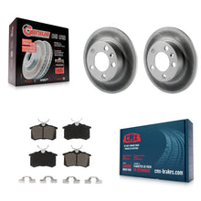 Charger l'image dans la galerie, Rear Coated Brake Rotor Ceramic Pad Kit For Volkswagen Jetta Beetle Golf Audi TT