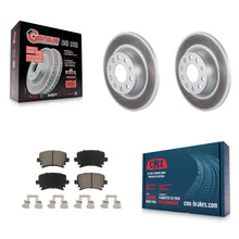 Charger l'image dans la galerie, Rear Coated Brake Rotor Ceramic Pad Kit For Volkswagen Jetta Passat GTI Eos Audi