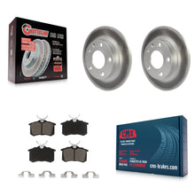 Charger l'image dans la galerie, Rear Coated Disc Brake Rotors And Ceramic Pads Kit For Audi A4 Quattro