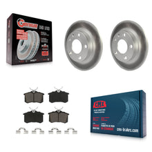 Load image into Gallery viewer, Rear Coated Disc Brake Rotors And Ceramic Pads Kit For Audi A4 S4