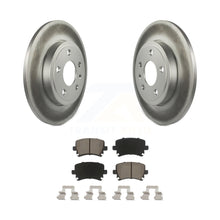 Charger l&#39;image dans la galerie, Rear Coated Disc Brake Rotors And Ceramic Pads Kit For Audi A4 Quattro