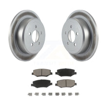 Charger l&#39;image dans la galerie, Rear Coated Disc Brake Rotors And Ceramic Pads Kit For Jeep Liberty Dodge Nitro