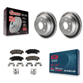 Rear Coat Brake Rotor Ceramic Pad Kit For Chevrolet Silverado 1500 GMC Sierra XL