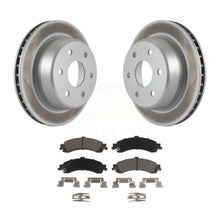 Charger l&#39;image dans la galerie, Rear Coat Brake Rotors Ceramic Pad Kit For Chevrolet Silverado 1500 GMC Tahoe XL