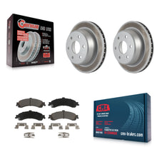 Charger l'image dans la galerie, Rear Coat Brake Rotors Ceramic Pad Kit For Chevrolet Silverado 1500 GMC Tahoe XL