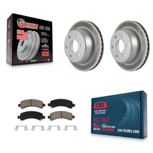 Charger l'image dans la galerie, Rear Coated Brake Rotor Ceramic Pad Kit For Chevrolet Tahoe GMC Suburban 1500 XL