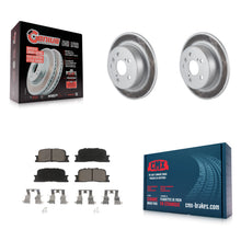 Charger l'image dans la galerie, [Rear] 2001-2003 Toyota Highlander AWD Premium Coated Rotors &amp; Ceramic Pads Brake Kit For Max Braking