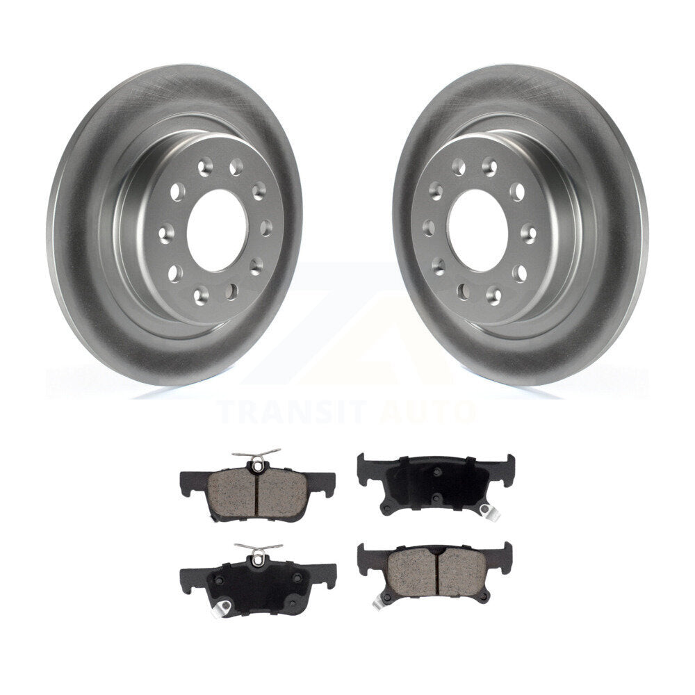 Rear Coated Disc Brake Rotors And Ceramic Pads Kit For Buick Envision