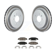 Load image into Gallery viewer, Rear Coated Disc Brake Rotors And Ceramic Pads Kit For Cadillac CTS STS