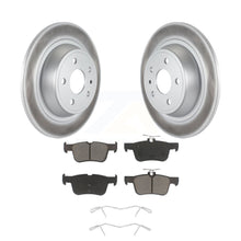 Charger l&#39;image dans la galerie, Rear Coated Disc Brake Rotors And Ceramic Pads Kit For Ford Fusion Lincoln MKZ