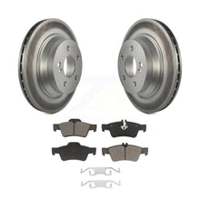 Charger l&#39;image dans la galerie, Rear Coated Brake Rotors Ceramic Pad Kit For Mercedes-Benz E350 E320 E500 CLS550