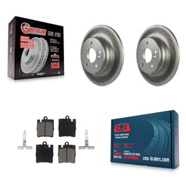 Rear Coated Brake Rotors Ceramic Pad Kit For Mercedes-Benz E320 C230 C240 CLK320