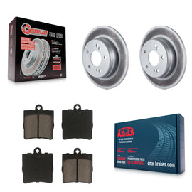 Rear Coat Brake Rotors Ceramic Pad Kit For Mercedes-Benz C230 C240 Chrysler C280