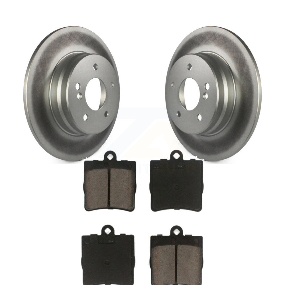 Rear Coated Disc Brake Rotors And Ceramic Pads Kit For Mercedes-Benz SLK280