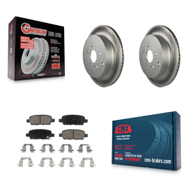 [Rear] 2009-2013 Suzuki Grand Vitara Premium Coated Rotors & Ceramic Pads Brake Kit For Max Braking