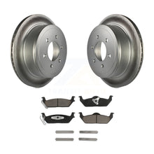 Load image into Gallery viewer, Rear Coated Disc Brake Rotors And Ceramic Pad Kit For Ford F-150 Lincoln Mark LT