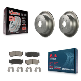 [Rear] 2007-2009 Hyundai Santa Fe Premium Coated Rotors & Ceramic Pads Brake Kit For Max Braking