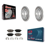 [Rear] 2009-2014 Acura TL Premium Coated Rotors & Ceramic Pads Brake Kit For Max Braking