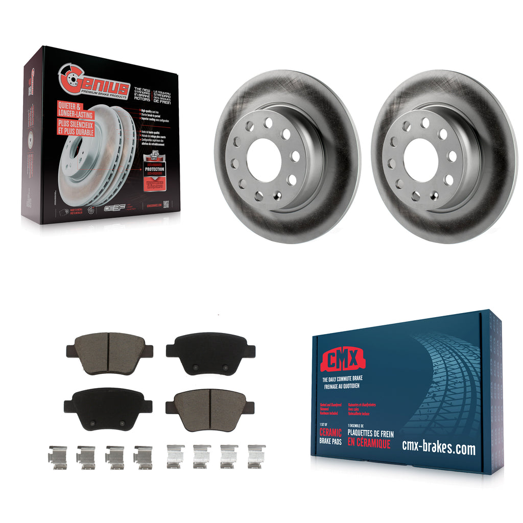 Rear Coat Brake Rotor Ceramic Pad Kit For Volkswagen Jetta Passat Beetle Golf A3